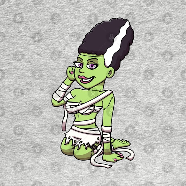 Cute Bride Of Frankenstein by TheMaskedTooner